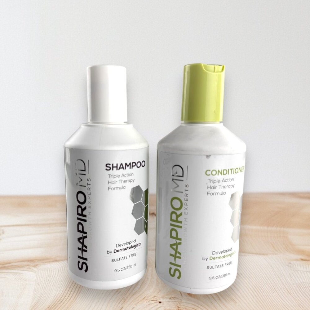 Shapiro MD Triple Action Hair Therapy Formula Shampoo & Conditioner 9.5 oz.